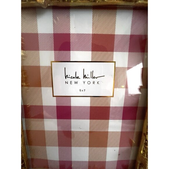 Nicole Miller Butterfly Photo Frame 5 x 7 Vertical Horizontal Gold Resin Gift - Picture 4 of 11